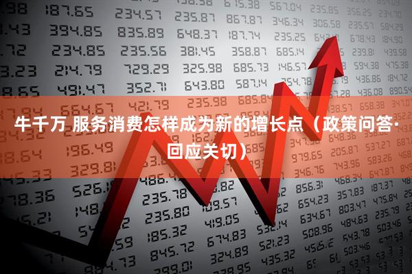 牛千万 服务消费怎样成为新的增长点（政策问答·回应关切）